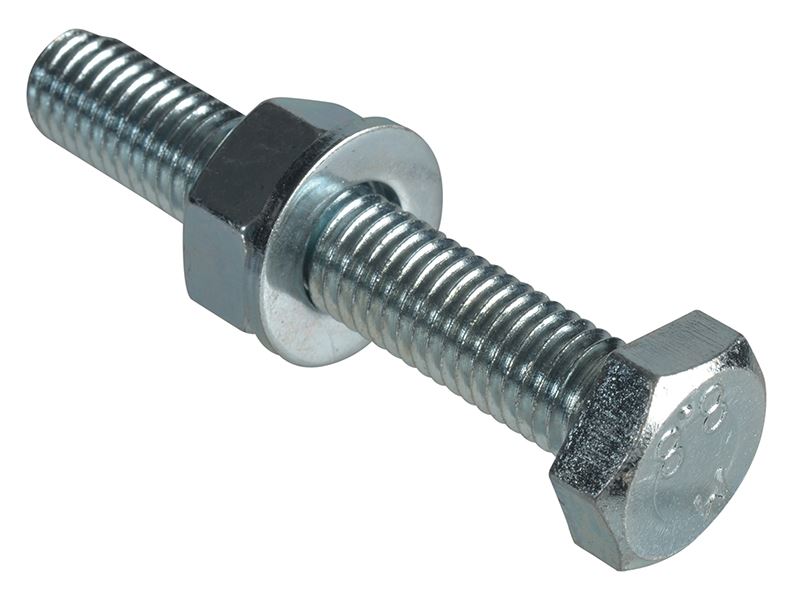 ForgeFix Tornillo de Fijación Alta Resistencia M10 x 60mm (Pack de 2)