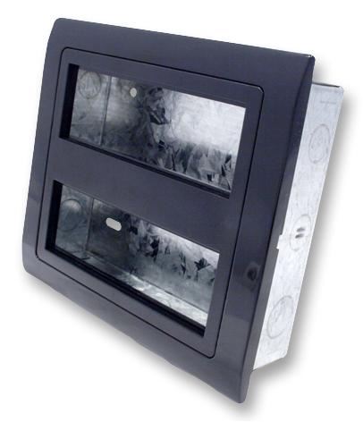 IKON 2-Gang Module Frame, Black, for 25mm/50mm Modules