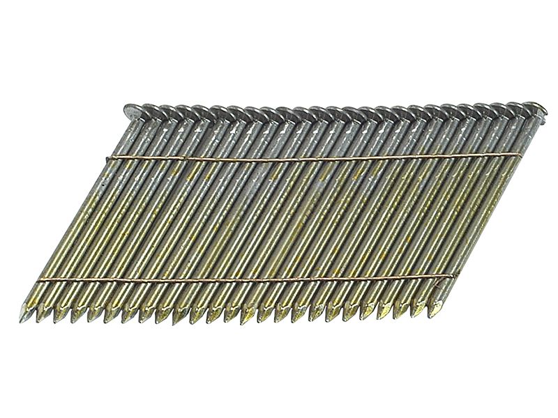 Bostitch 28° Bright Smooth Shank Stick Nails 3.1 x 90mm (2000 Pack)