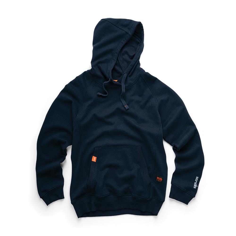 Scruffs Eco Worker Hoodie, Navy, XS, Cotton-Rich