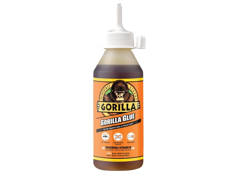 Gorilla Polyurethane Glue, 250ml, Waterproof & Strong Bond