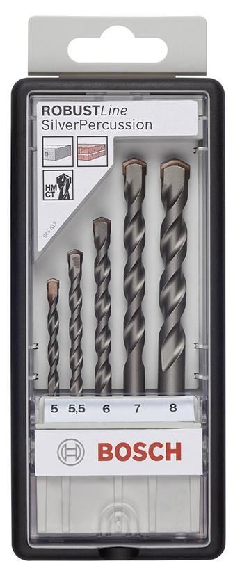 BOSCH Professional Concrete & Masonry Drill Bit Set, 5pc