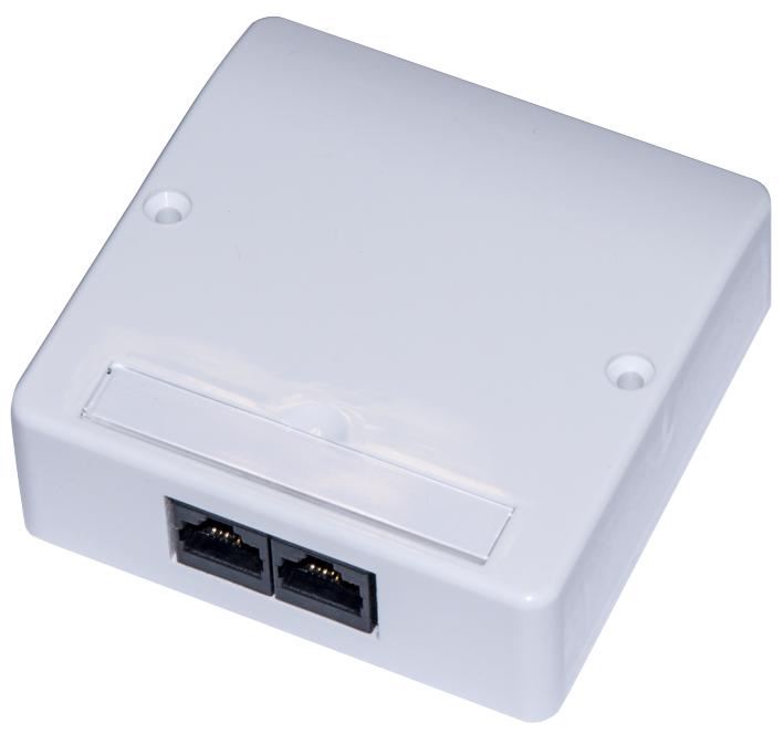 Connectix 2-Way Cat5e Prise Murale Verticale