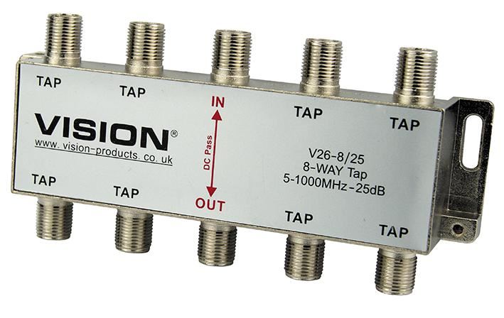 VISION - 8-fach 25dB MATV Abzweig V26-8/25