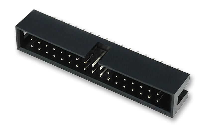 Connecteur vertical AMPHENOL, pas de 2,54 mm, 6 broches, doré
