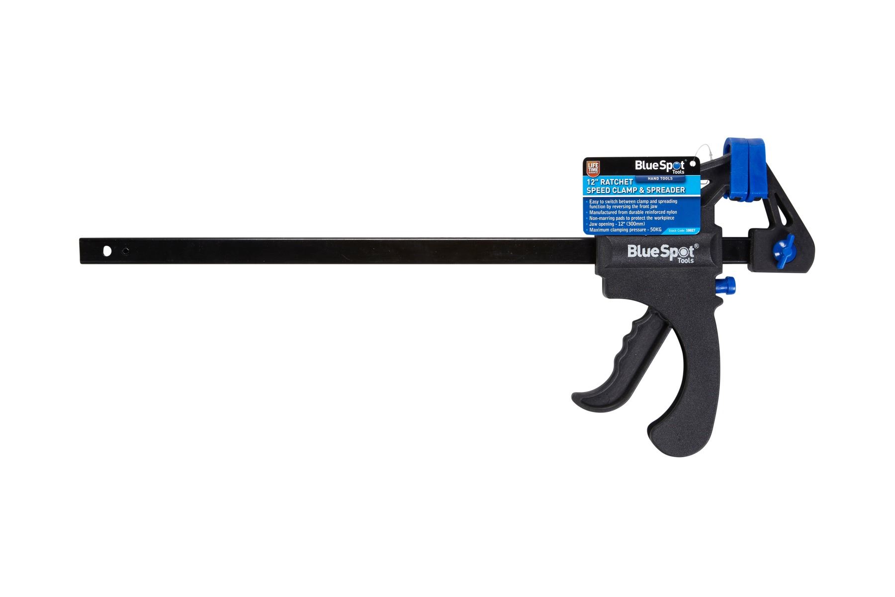 Blue Spot Tools 12in Ratchet Speed Clamp & Spreader - 300mm