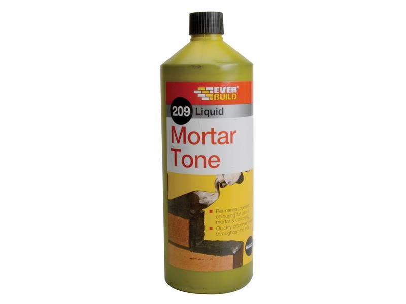 Everbuild Sika 209 Tinte Líquido para Mortero, Negro, 1 Litro