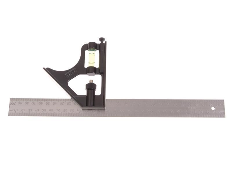 STANLEY Combination Metal Square, 300mm/12in