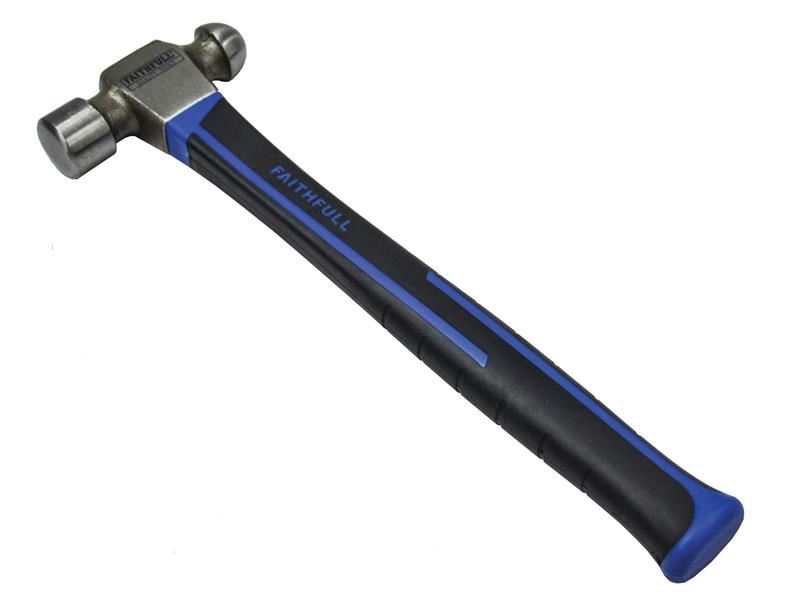 Faithfull Ball Pein Hammer, Fibreglass Shaft, 454g (16oz)