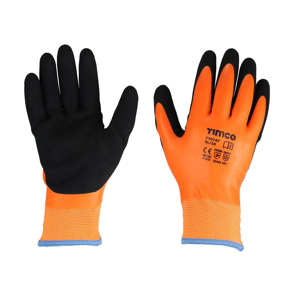 Timco Aqua Thermal Grip Γάντια - Με επίστρωση Sandy Latex, XL (Μέγεθος 10)
