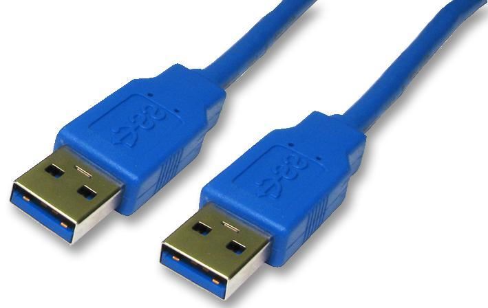 PRO SIGNAL - Kabel USB 3.0 A Lelaki ke A Lelaki, 1m Biru