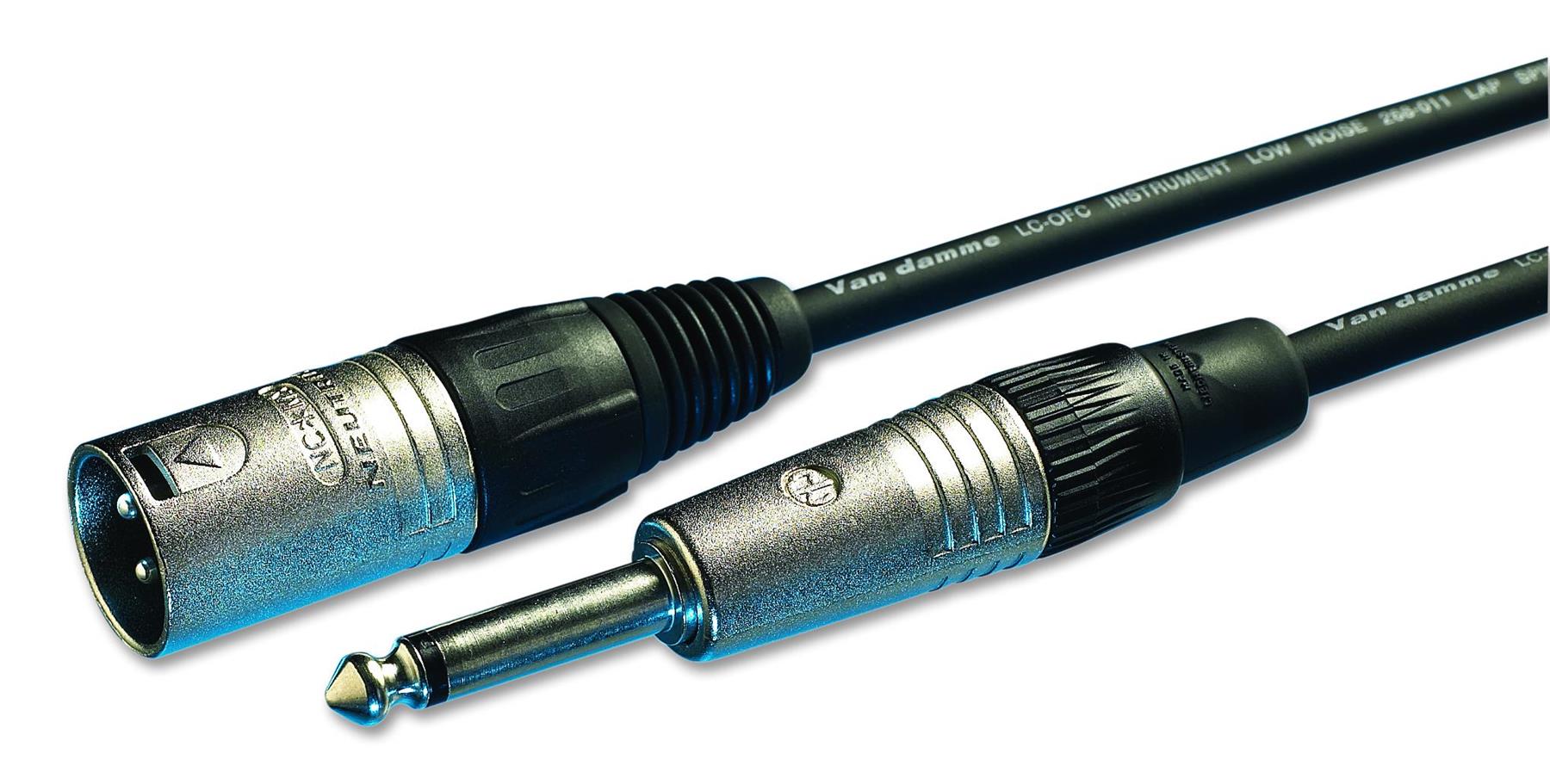 VDC - Neutrik 6,35mm (1/4 Zoll) Mono-Klinke zu 3-poligem XLR-Stecker Kabel, 5m,