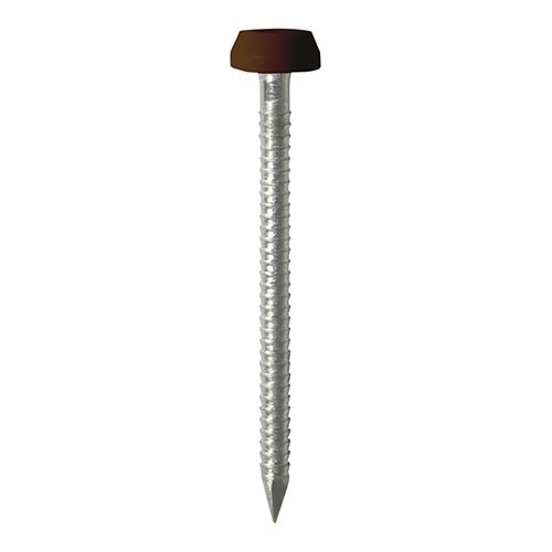 Timco Polymer Headed Pins, A4 Stainless Steel, Mahogany, 30mm (250pcs)
