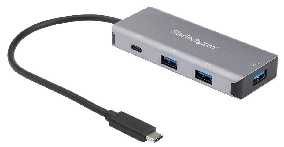 STARTECH 4-Port USB 3.1 Gen 2 Hub, USB-C to 3x USB-A & USB-C