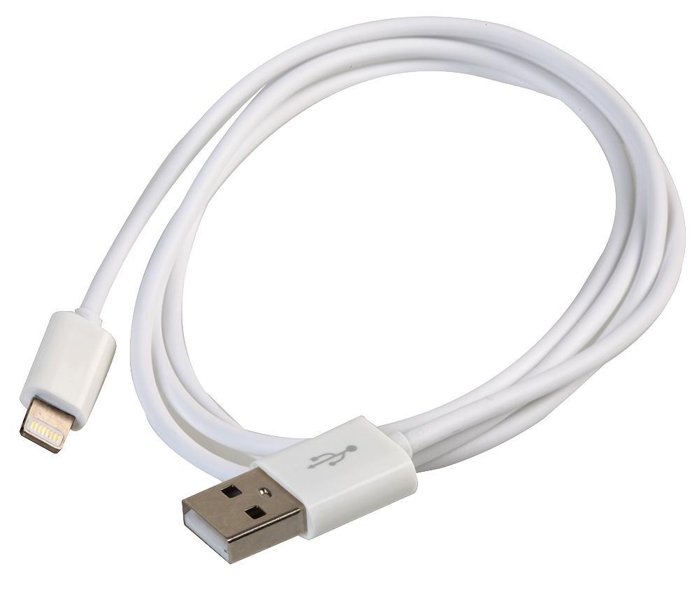 CANYON Καλώδιο USB σε Lightning, Λευκό, 1m, Φόρτιση & Συγχρονισμός