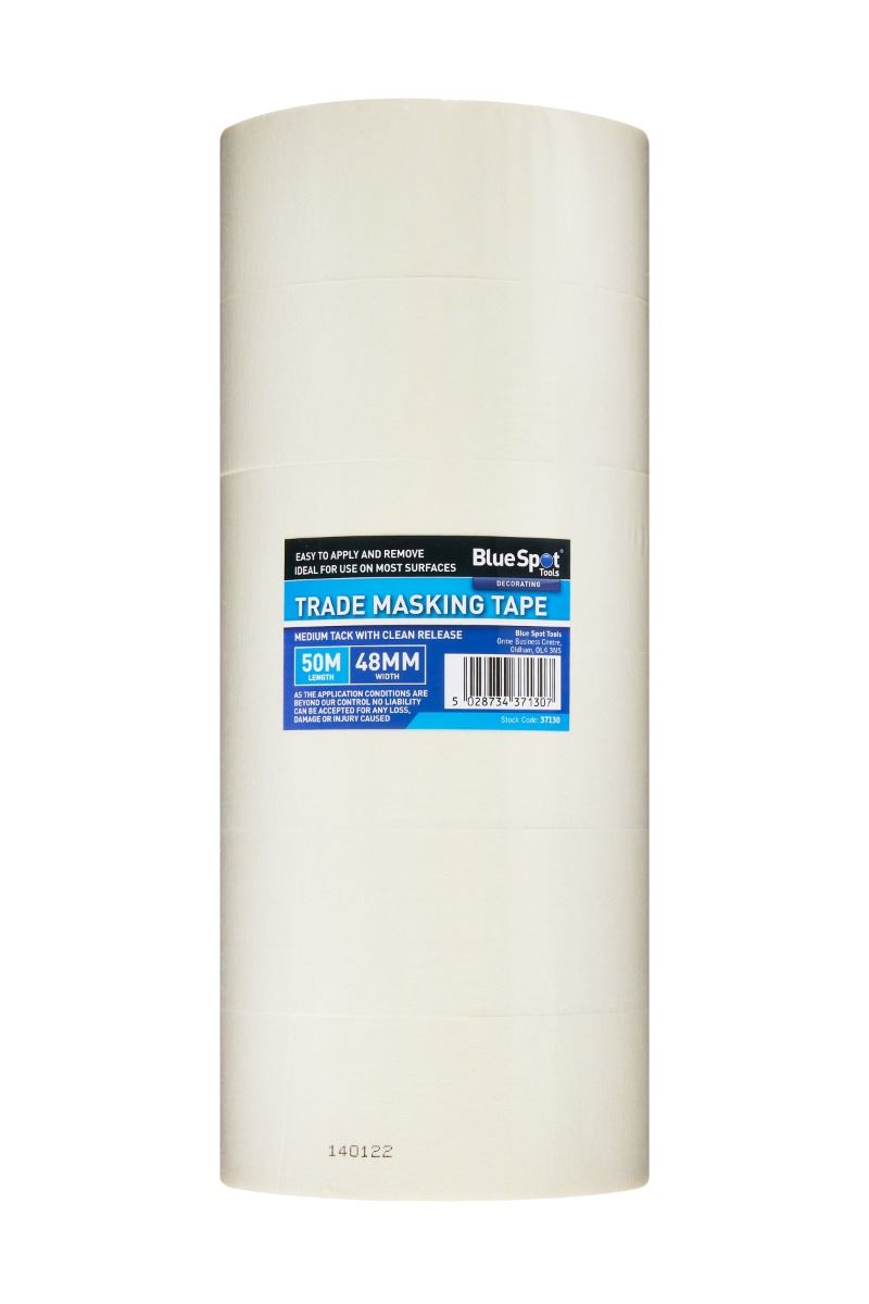 Blue Spot 48mm x 50M Trade Masking Tape, Medium Tack