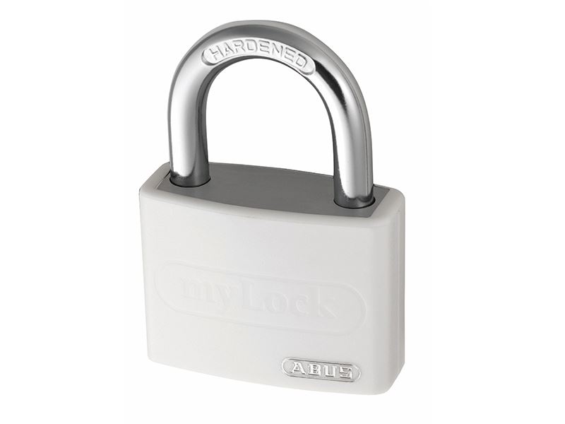 ABUS T65AL/40mm Aluminium Padlock, White, Keyed Alike 6401
