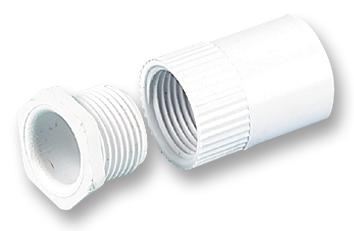 PRO POWER - Adaptateur femelle blanc 20mm pour conduit rond