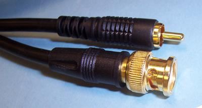 Pro Signal BNC to RCA Male Lead, 3m, 75Ω, Black
