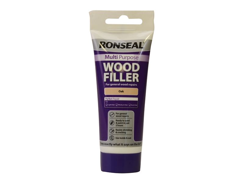 Ronseal Multi-Purpose Wood Filler Tube, Oak, 100g