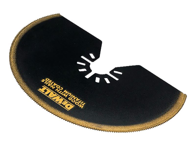 DeWalt 티타늄 코팅 세미서클 멀티툴 블레이드, 100mm, 22TPI
