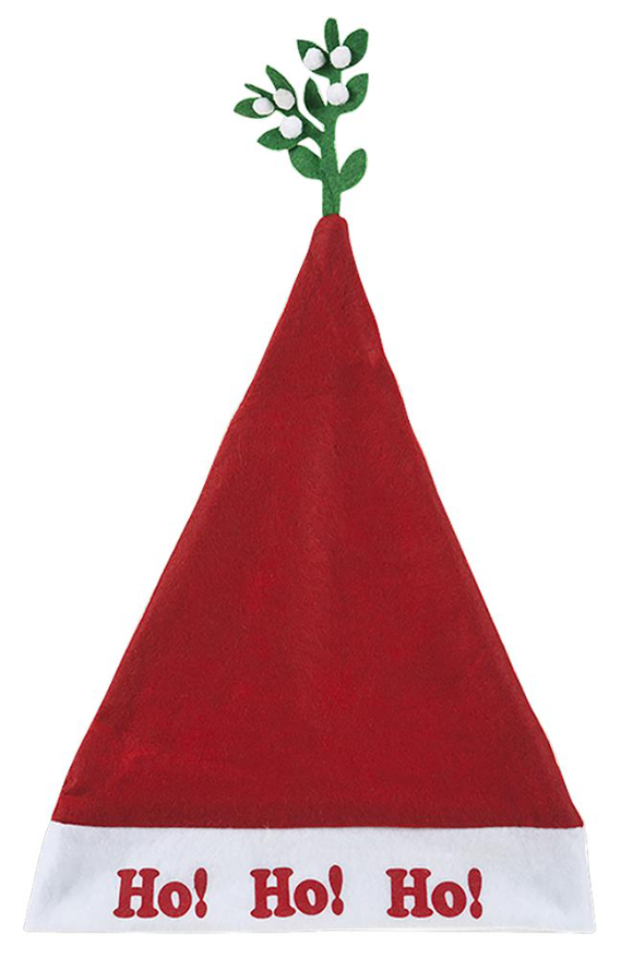 RARAION Chapéu de Pai Natal com Visco, Tamanho Único