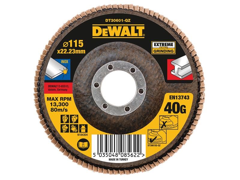 DEWALT Extreme Δίσκος Με Ίνες 115 x 22.2mm 40G