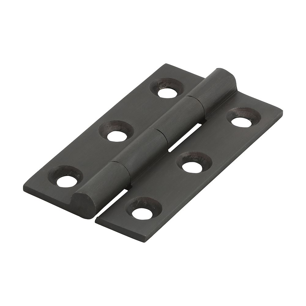 Timco Bisagra de Latón Sólido, Acabado Bronce, 50 x 28mm - Pack de 2