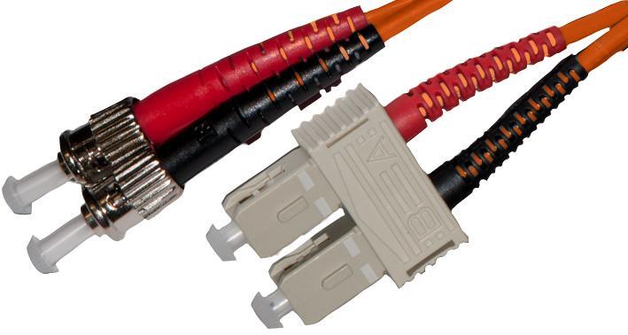 CONNECTIX 3m OM2 50/125µm SC-ST Duplex Fibre Optic Patch Lead