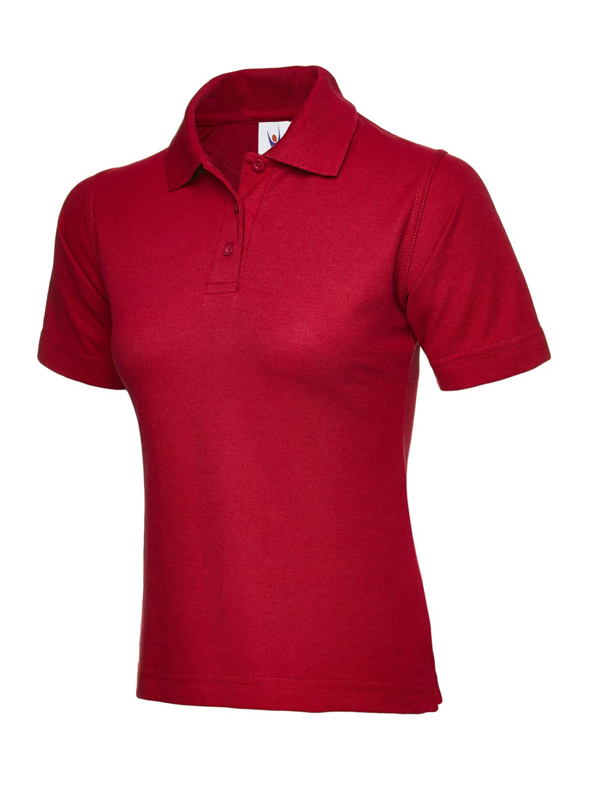 Uneek Women's Classic Polo Shirt - 50% Poly/Cotton - Red - 2XL
