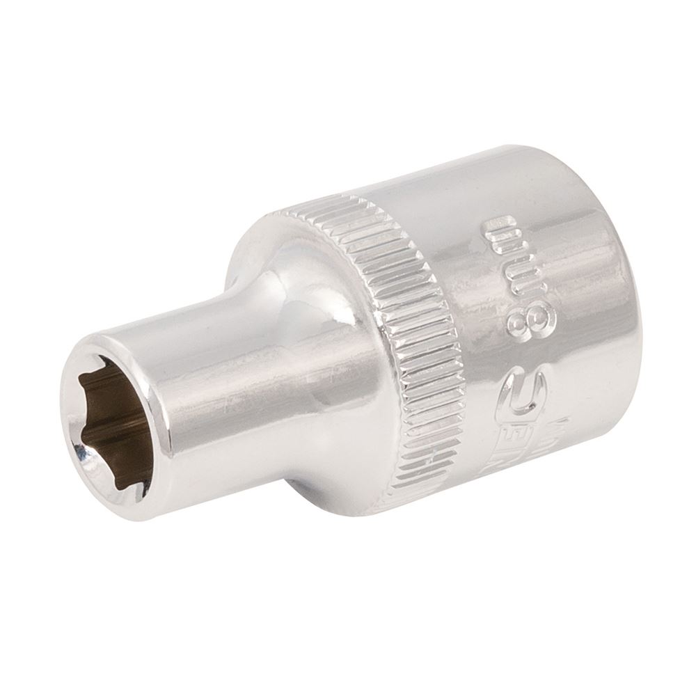Silverline 1/2‎‎″ Drive 6-Point Metric Socket - 8mm