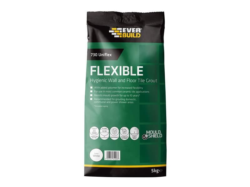 Everbuild Sika 730 Uniflex Υγιεινό Ύφασμα για Πλακάκια Λευκό 5kg