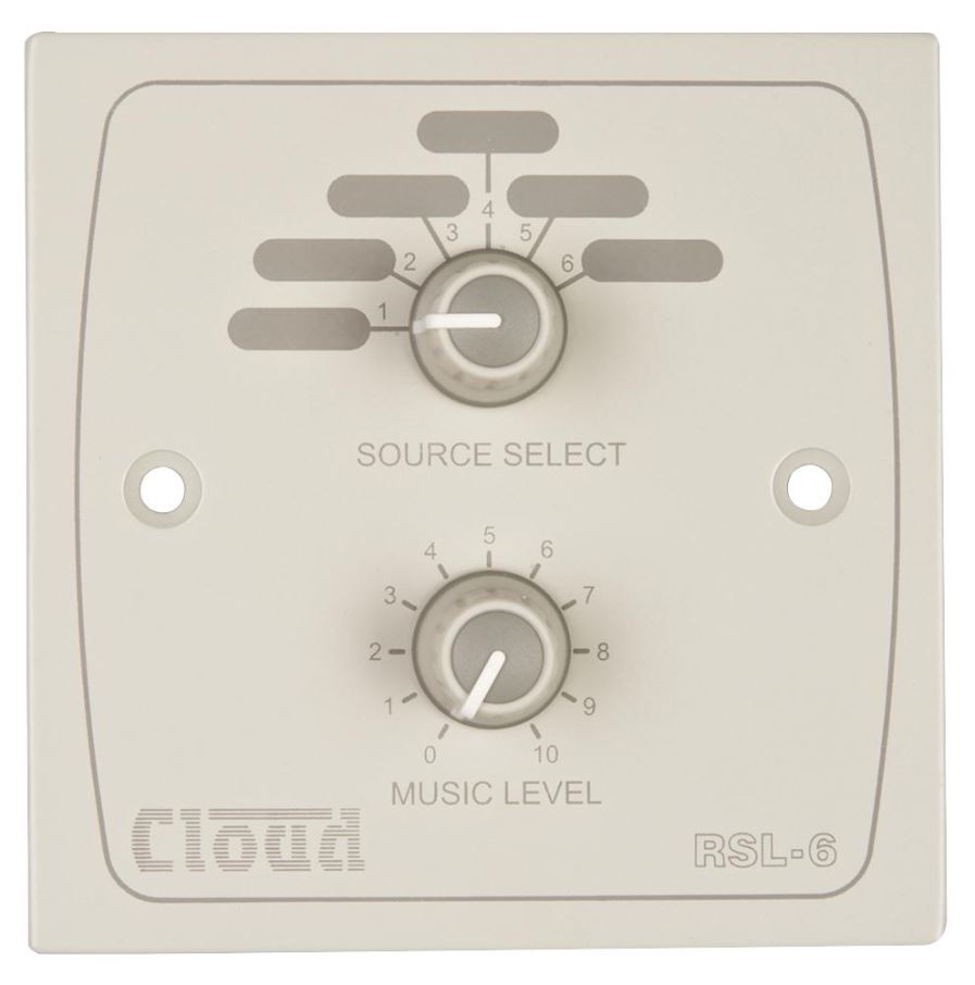 Cloud Remote Music Source Select & Level Control Panel, White