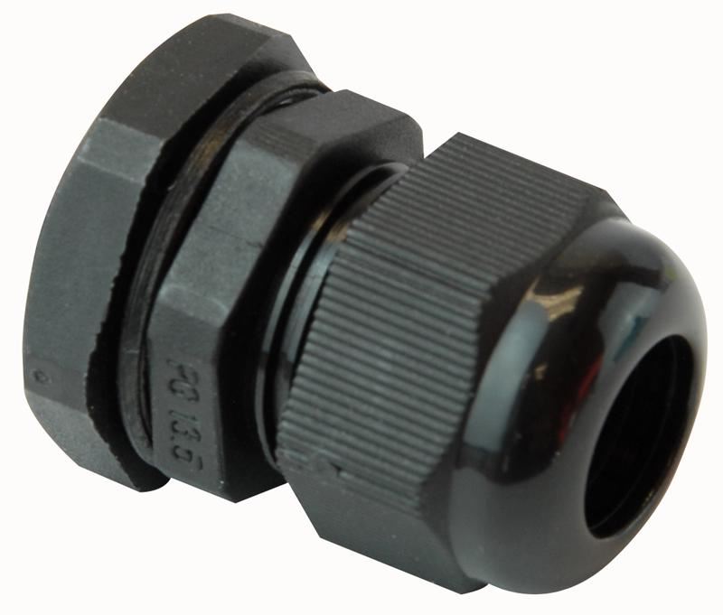 PRO POWER Nylon Kabelgland PG-13.5 Zwart, IP68 Gecertificeerd