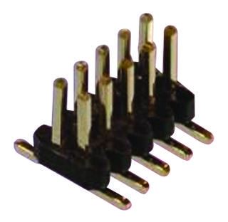 Connecteur SMT Amphenol 1.27mm, 10 voies, vertical, 2 rangées, doré