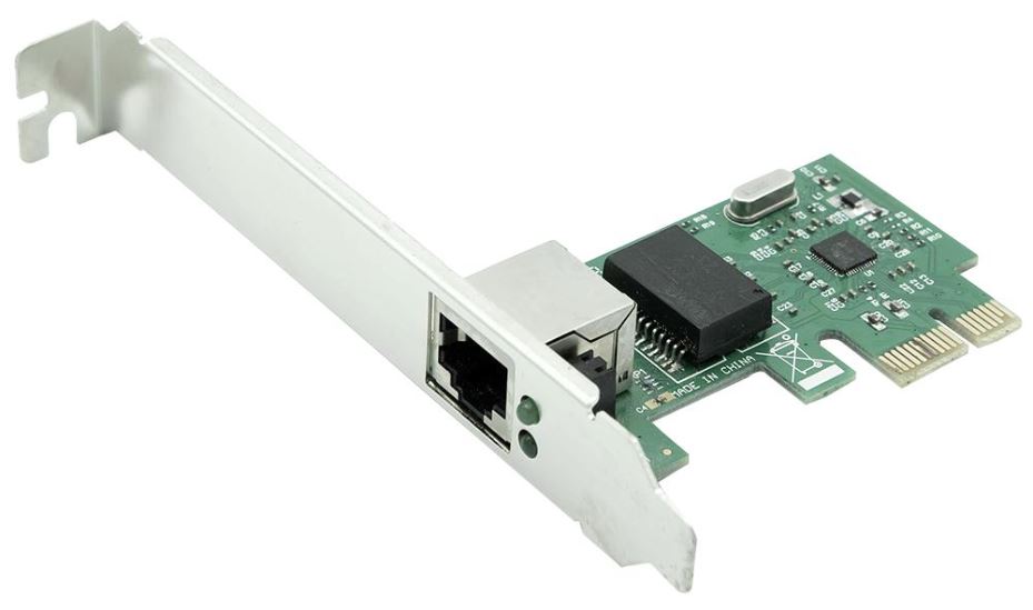 DYNAMODE Gigabit Cárta Líonra PCI-Express - 10/100/1000 Mbps