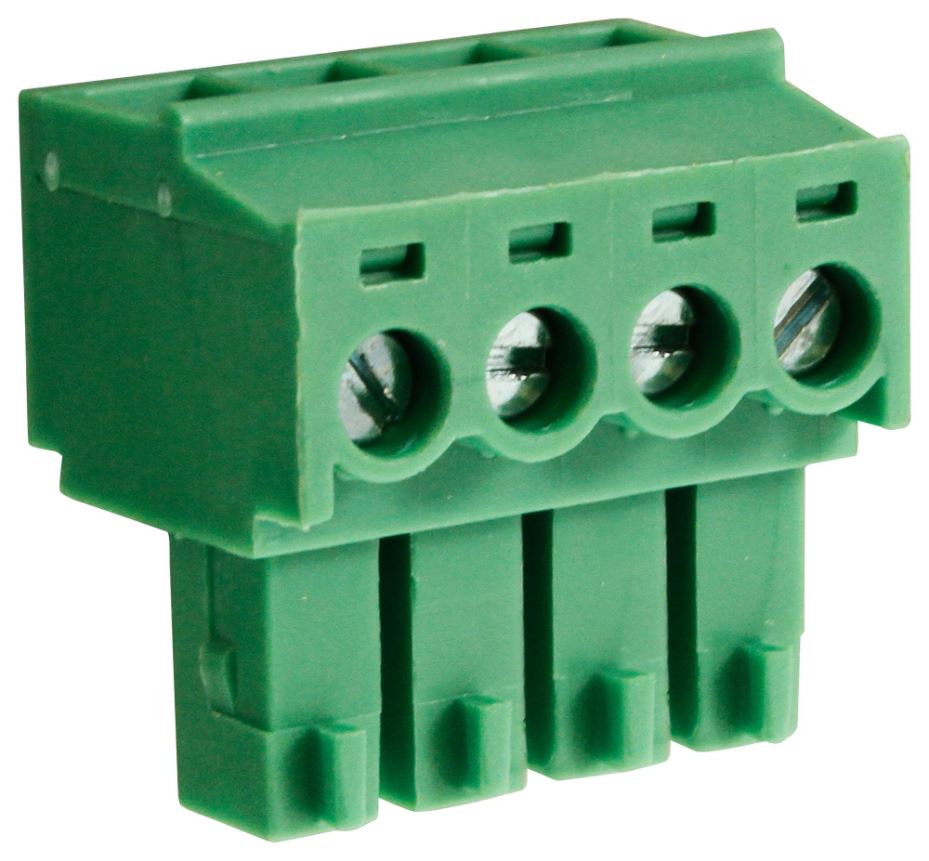 CAMDENBOSS Blocco a Morsetti a Pinza Ascendente Plug-in 3,81mm, 4 Poli, 8A
