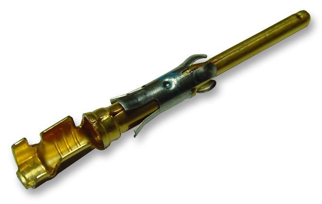 AMP TE Connectivity Crimp Pins, Gold, 18-16AWG, 10 Pack