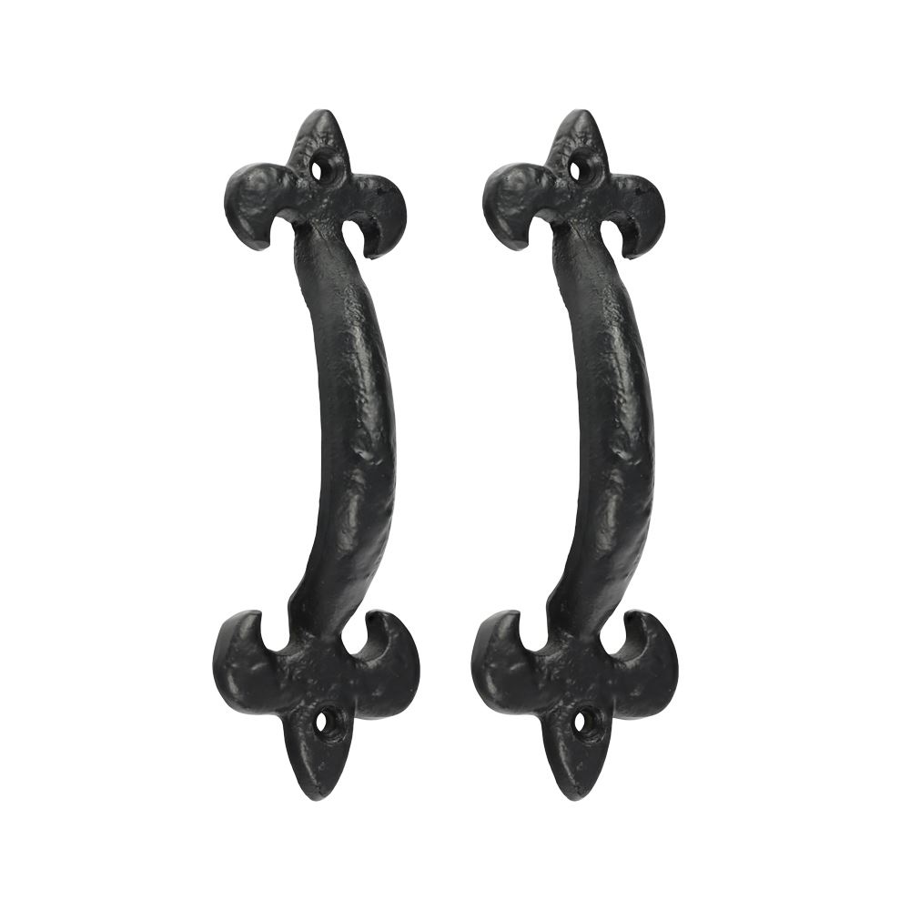 Timco Fleur De Lys Pull Handle, Antique Black, 6 Inch