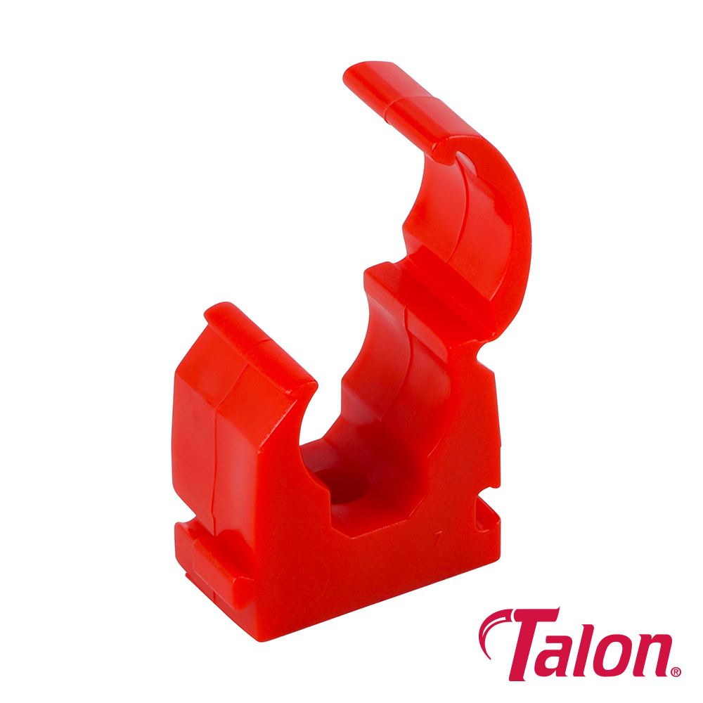 Talon Single Hinged ID Clip, Red, 15mm (Pack of 100)