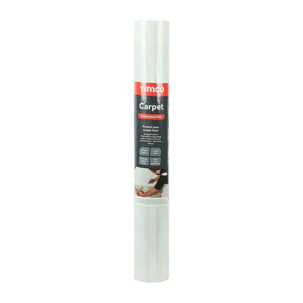 Timco 카펫 보호 필름, 50m x 0.6m, 투명
