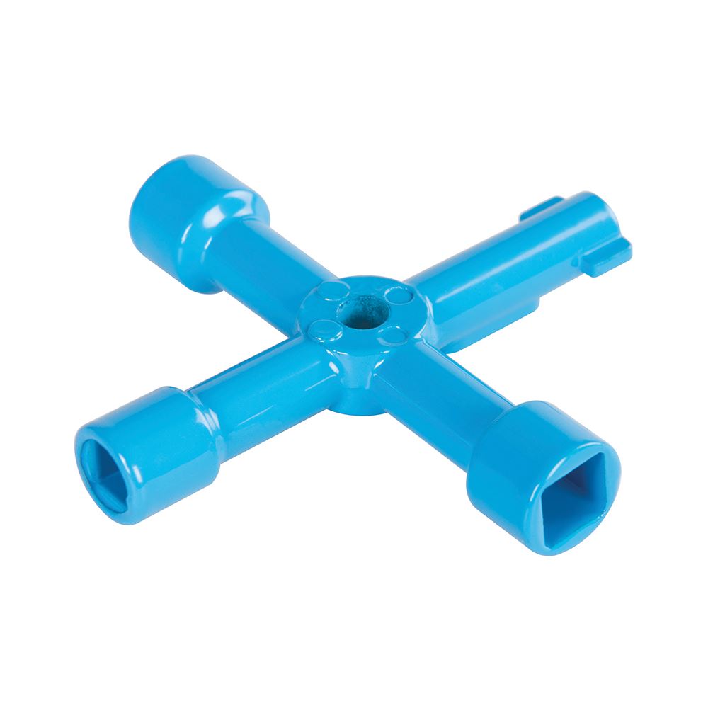 Silverline 4-Way Utilities Key, 70mm
