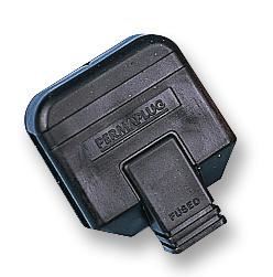 PERMAPLUG 헤비 듀티 UK 메인 플러그, 13A 퓨즈, 블랙