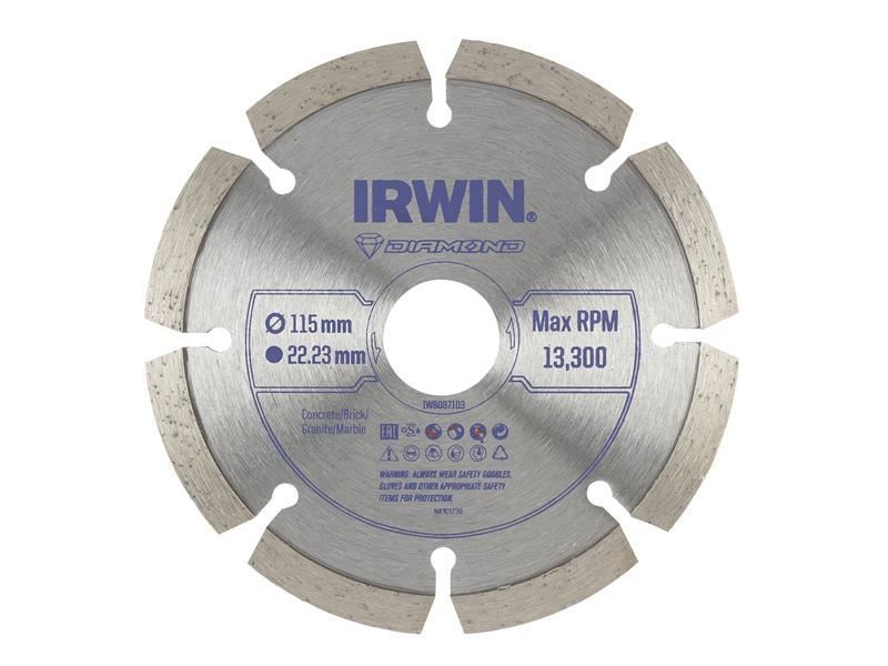 IRWIN® セグメントダイヤモンドブレード 115mm x 22.23mm
