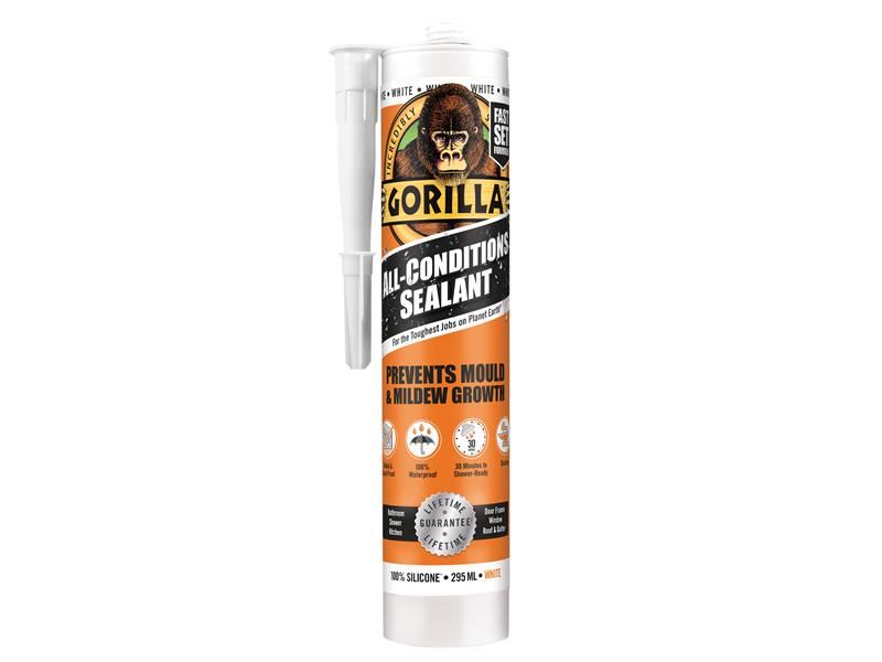 Gorilla All Condition Sealant - White 295ml