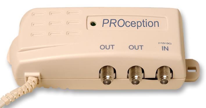 Proception Masthead Amplifier Power Supply 12V 100mA, 2 Outputs
