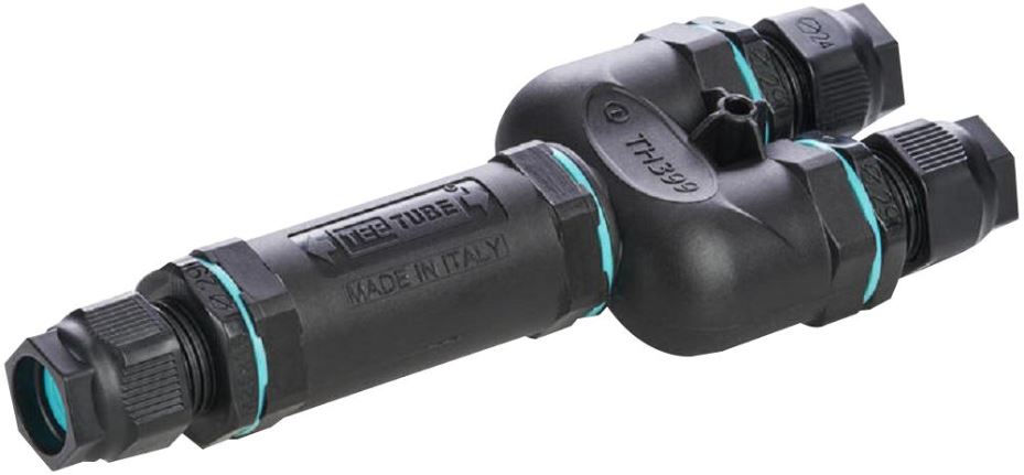 HYLEC Raccord de câble en ligne Teetube 5 pôles, 250V AC, 32A, IP68