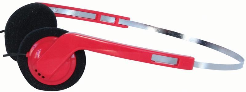 Pro Signal Classic 80s-Style Stereo Headphones - Rood