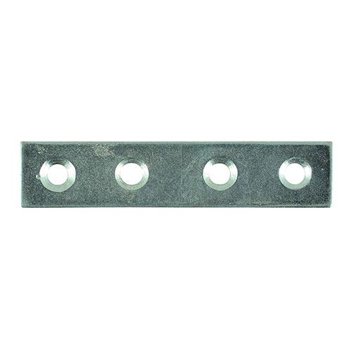 Timco 아연 코팅 멘딩 플레이트, 100mm x 16mm, 4개입