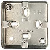 MK Steel Surface Back Box, 1-Gang, 86x86mm